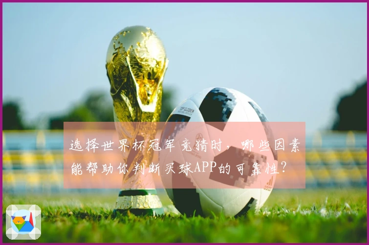 选择世界杯冠军竞猜时,哪些因素能帮助你判断买球APP的可靠性?