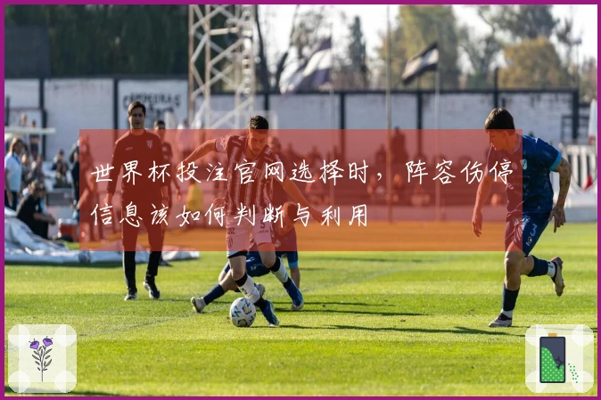 世界杯投注官网选择时，阵容伤停信息该如何判断与利用