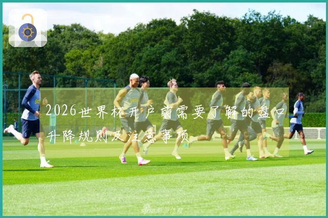 2026世界杯开户前需要了解的盘口升降规则及注意事项