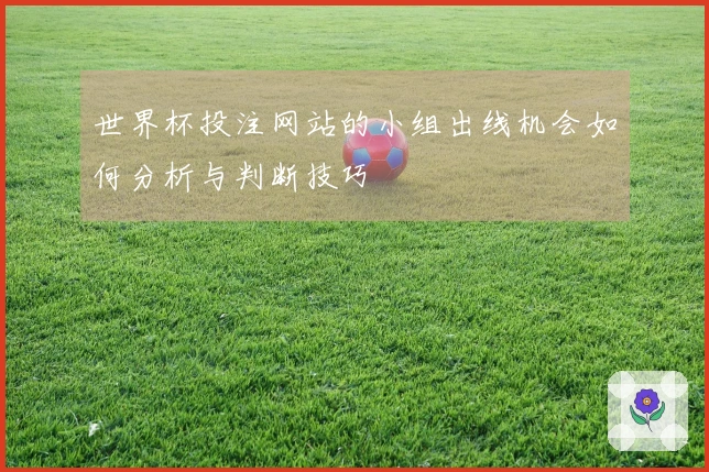 世界杯投注网站的小组出线机会如何分析与判断技巧